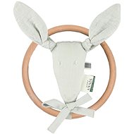 Trixie Kangaroo Bliss Grey Rattle and Teether - Baby Rattle