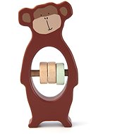 Trixie Mr. Monkey Wooden Rattle - Baby Rattle