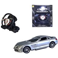 Remote control car, sound and light, 2.4 GHz, 18cm, silver - Remote Control Car