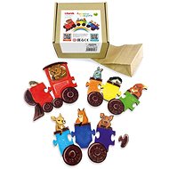 Ulanik Montessori puzzle Rainbow cars - Jigsaw Puzzle