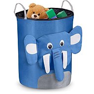 Nukido Toy basket - elephant, blue - Storage Box