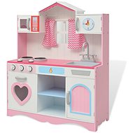 SHUMEE Children's wooden kitchen, pink and white - Play Kitchen