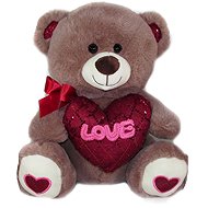 Vizopol Bear with Heart brown, 20 cm - Soft Toy