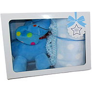 Vizopol Elephant with blue blanket 75 × 100 cm - Soft Toy