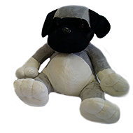 Vizopol Dog 35 cm, grey - Soft Toy