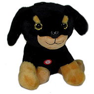 Vizopol Dog with sound black - Soft Toy