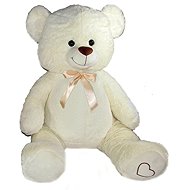 Vizopol White bear with bow - 100 cm - Soft Toy