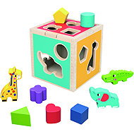 Alltoys Wooden Cube Puzzle Animals - Puzzle