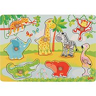 Goki African babies wooden puzzle - Puzzle