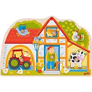 Goki Wooden shape sorter farm - Puzzle