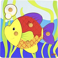 Goki Wooden shape sorter Fish 5 pieces - Puzzle