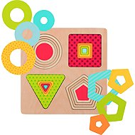 Goki Multi-layer Geometric Shapes 4-in-1 peg puzzle - Puzzle