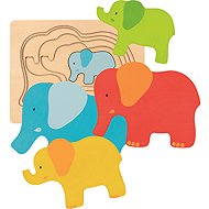 Goki Multi-layer elephant puzzle - Puzzle