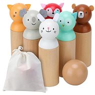 Derrson wooden bowling set with animals W5296 - Bowling Pins