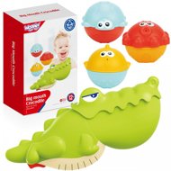 Bavytoy Crocodile with bath fish 3 pcs - Water Toy