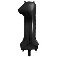 equipmentsenaparty Foil numerals black '1' - 86 cm - Balloons