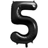 equipmentsenaparty Foil numerals black '5' - 86 cm - Balloons