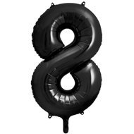 equipmentsenaparty Foil numerals black '8' - 86 cm - Balloons