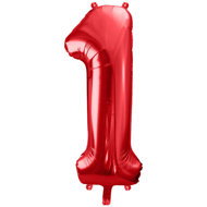 equipmentsenaparty Foil numerals red '1' - 86 cm - Balloons