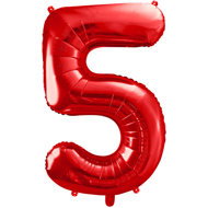 equipmentsenaparty Foil numerals red '5' - 86 cm - Balloons