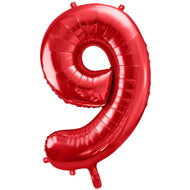 equipmentsenaparty Foil numerals red '9' - 86 cm - Balloons