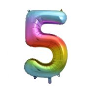 equipmentsenaparty Rainbow '5' foil numerals - 85 cm - Balloons