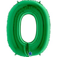 equipmentsenaparty Foil numerals green '0' - 102 cm - Balloons