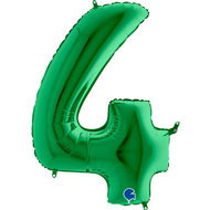 equipmentsenaparty Foil numerals green '4' - 102 cm - Balloons
