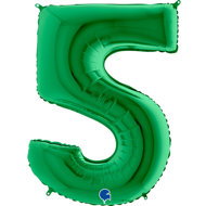 equipmentsenaparty Foil numerals green '5' - 102 cm - Balloons