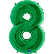 equipmentsenaparty Foil numerals green '8' - 102 cm - Balloons