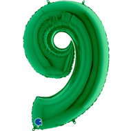 equipmentsenaparty Foil numerals green '9' - 102 cm - Balloons