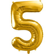 Equipment gold foil numerals '5' - 86 cm - Balloons