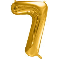 equipmentsenaparty Foil numerals gold '7' - 86 cm - Balloons