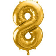 Equipment gold foil numerals '8' - 86 cm - Balloons