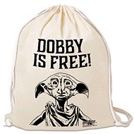 LOGOSHIRT Harry Potter: Dobby is free!, beige, 35 × 44 cm - Drawstring Bag