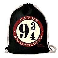 LOGOSHIRT Harry Potter: Platform 9 3/4, black, 35 × 44 cm - Drawstring Bag