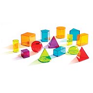 Learning Resources Transparent coloured geometric solids - Didactic Toy