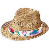 Widmann Men's straw hat fedora - Costume Accessory