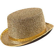 Widmann Golden lurex top hat - Costume Accessory