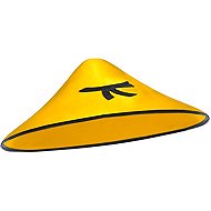 Widmann Chinese hat yellow - Costume Accessory