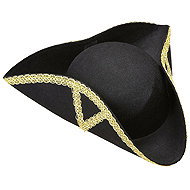 Widmann Three-cornered hat black - Costume Accessory