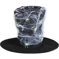 Widmann Hat with spiders high black - Costume Accessory