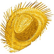 Widmann Beach straw yellow - Costume Accessory