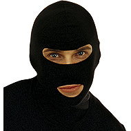 Widmann Black thief hood - Costume Accessory