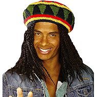 Widmann Reggae cap rasta - Costume Accessory