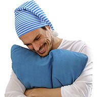 Widmann Sleeping cap blue and white - Costume Accessory
