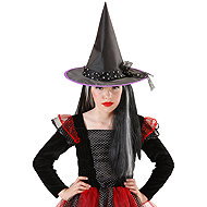 Widmann Children's witch hat with ribbon - Costume Accessory