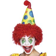 Smiffys Clown hat with wig - Costume Accessory