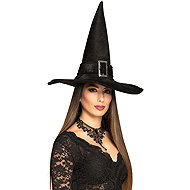Boland Witches hat black sametrack adult size - Costume Accessory
