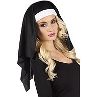 Boland Cap Nun black and white - Costume Accessory